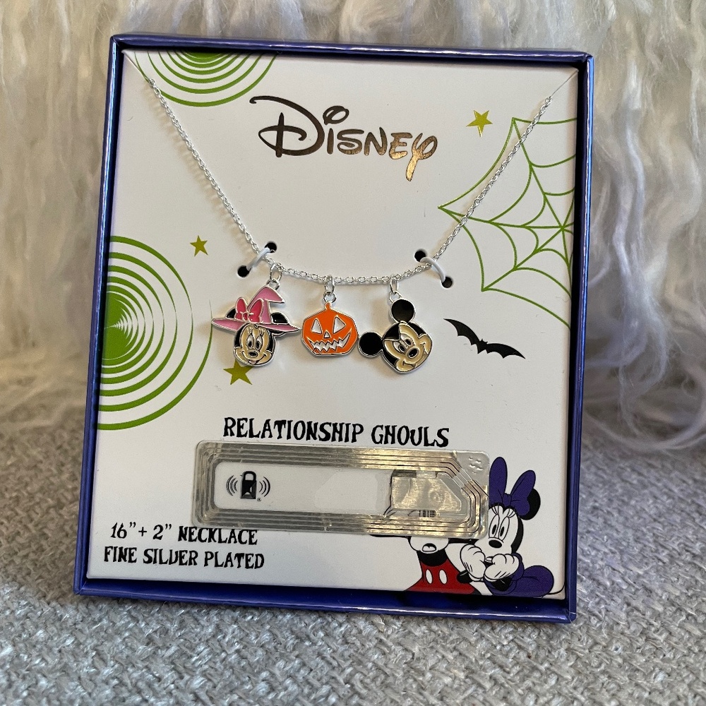 Disney Halloween Mickey & Minnie Necklace